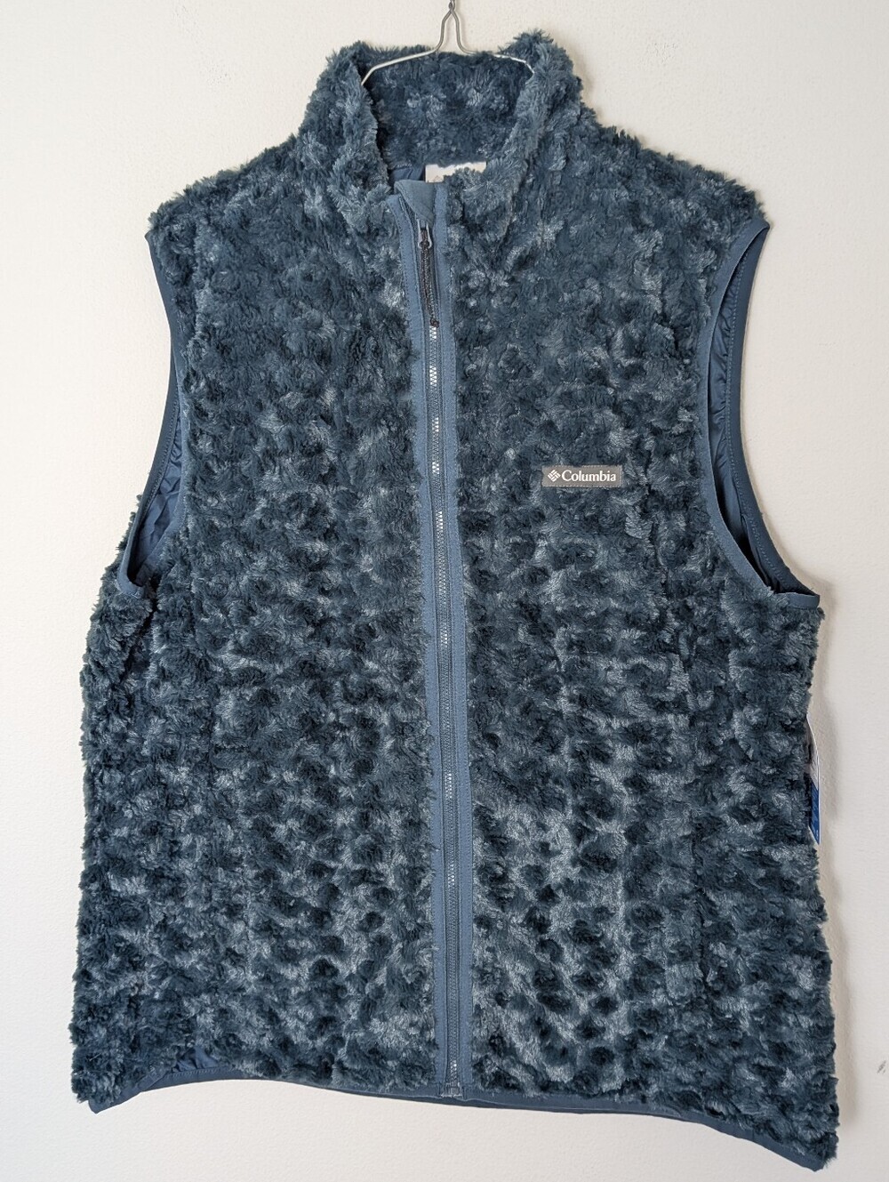 New Columbia Twisp Trail Women’s Dark Turquoise Fleece Vest Lined Full Zip Sz XL